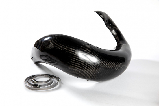 Carbon Krmmerschutz Hitzeschutz Protektor Exhaust Pipe Cover Ktm Exc TPI 250 300