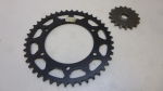 Kettenrad Ritzel 44 17 Zhne sprocket passt an Yamaha Fz 750 schwarz