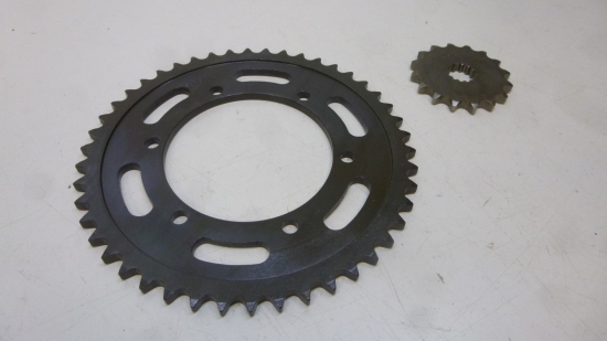 Kettenrad Ritzel 46 16 Zhne sprocket passt an Kawasaki Zxr 750 schwarz