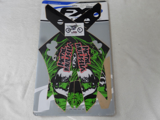 Dekorkit Dekor Aufkleber Sticker fender fr Kawasaki Kxf 250 06-08 Metal Mulisha
