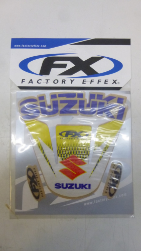 Dekor Schutzblech vorne Aufkleber Sticker passt an Suzuki Rm 80 85 01-12 gelb-w