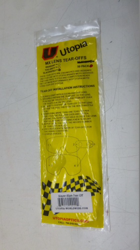 Abreivisiere Visierfolien Slayer Pro Brille Mx Lens Tear-Offs Tearoffs 50x