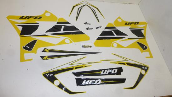 Dekorsatz Aufkleber Sticker Verkleidung passt an Yamaha Yz 125 250 02-14 gelb