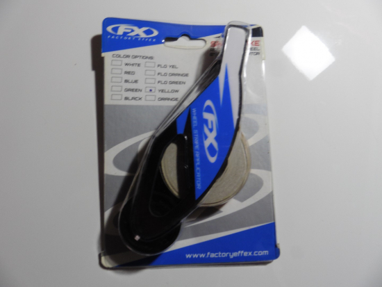 Felgenrandaufkleber 7 mm Dekor Felgenaufkleber Sticker passt an Suzuki Rmz gelb