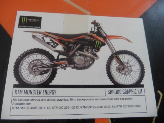 Aufkleber Dekor Sticker fr Ktm Sx 125 250 Sxf Sx450f 11-12 Xc 11-13 Monster