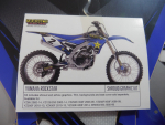Dekorsatz Rockstar Aufkleber Sticker passt an Yamaha Yzf 250 Full 2014 sw-blau