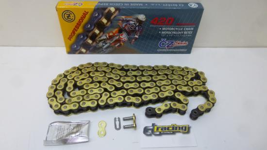 Cz 420 MX Kette 130 Glieder Gold - Lager -