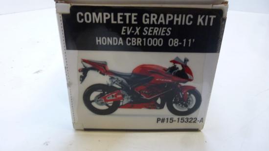 Dekorsatz Aufkleber Sticker graphic kit passt an Honda Cbr 1000 08-11 rot-sw