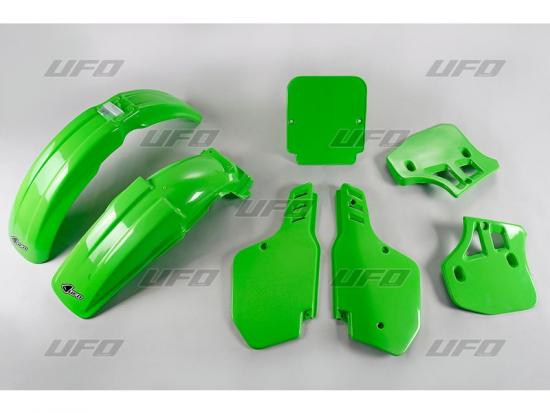 Verkleidungssatz Plastiksatz plastic kit fr Kawasaki Kx 250 500 1988 grn