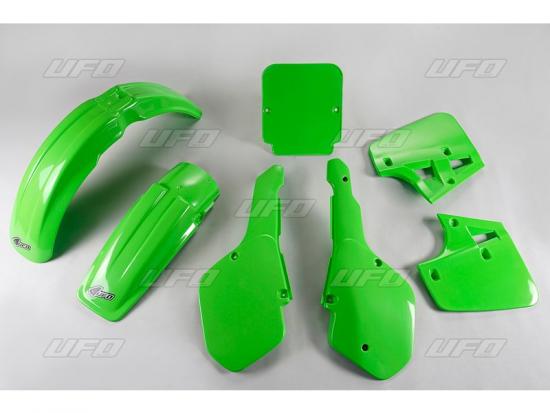 Verkleidungssatz Plastiksatz plastic kit fr Kawasaki Kx 250 500 1987 grn
