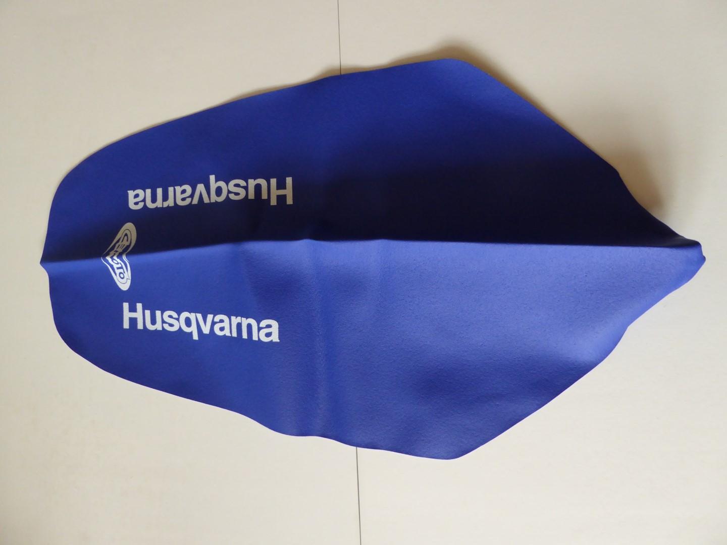 Sitzbezug Sitzbankbezug seat cover für Husqvarna Cr Wr 125 250 Tc Te blau 