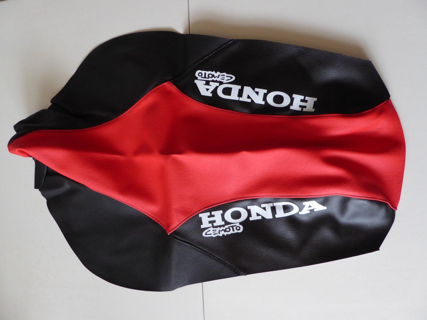 Sitzbezug Sitzbankbezug seat cover für Honda Xr 250 400 R 1996 sw-rot