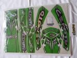 Dekorsatz universal Aufkleber Sticker Verkleidung graphic kit grn