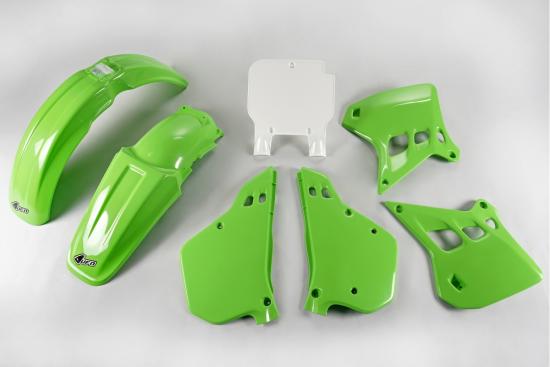 Verkleidungssatz Plastiksatz plastic kit passt an Kawasaki Kx 125 90-91 grn-w