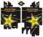 Kühlerlamellendekor Aufkleber Sticker graphic kit Rockstar für Suzuki Rmz 450 