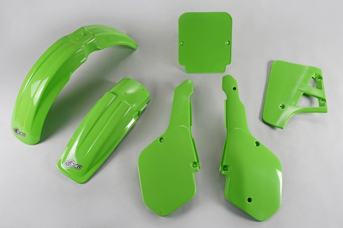 Verkleidungssatz Plastiksatz plastic kit für Kawasaki Kx 125 1987 grün