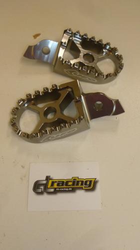 Furasten footrest bracket pegs passt an Suzuki Rmz 250 08-09 Rmz 450 05-07 grau