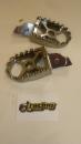 Furasten footrest bracket pegs passt an Suzuki Rmz 250 08-09 Rmz 450 05-07 grau