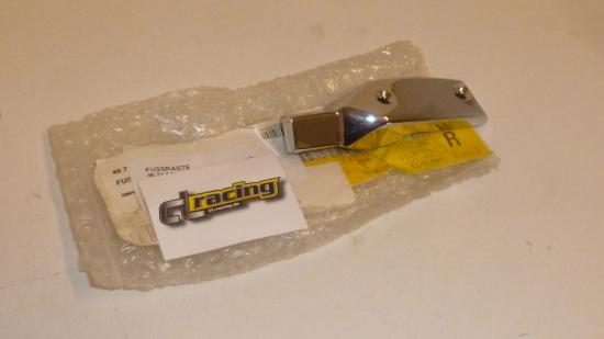 Fu�raste rechts footrest right passt an Bmw R 850 1997 R 1200 96-03 silber