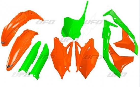 Verkleidungssatz Plastiksatz plastic kit passt an Kawasaki Kxf 250 18-20 grn-or