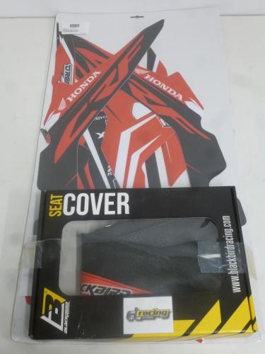 Dekorsatz Sitzbezug Aufkleber Sticker seat passt an Honda Crf 250 R 22-23 sw-r