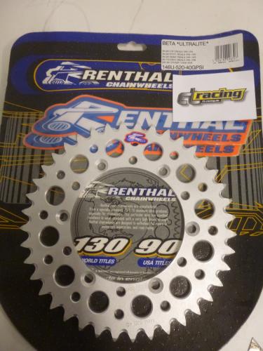 Renthal Ultralight Kettenrad Ritzel sprocket Z 40 fr Beta  Trial 200 240 250 260 270