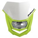 Lichtmaske Halo Lampenmaske Verkleidung headlight Motorrad Enduro neongelb