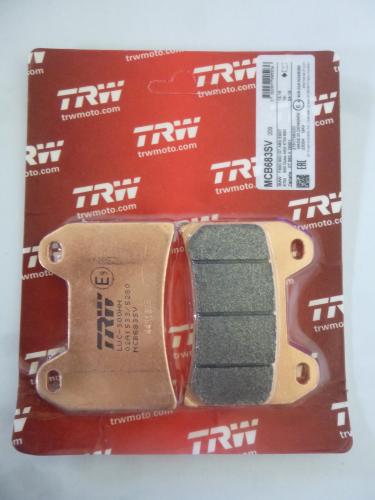 Bremsbelge Trw MCB683SV brake passt an Aprilia Dorsoduro 750 Smv 10-13 Pegaso
