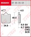 Bremsbelge Trw MCB829SRT brake pads passt an Bmw S 1000 Rr 09-12