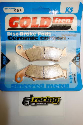 Bremsbelge vorne 004 K5 brake pads passt an Honda Cr 125 250 500 87-94