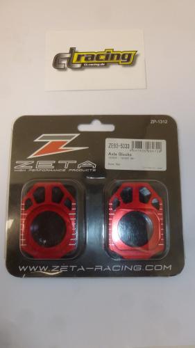 Achsblcke axle blocks passt an Yamaha Yzf 250 Yz250f 09-11 rot