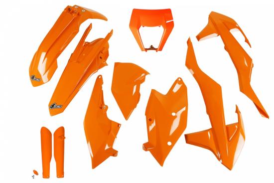 Verkleidungssatz Plastiksatz plastic kit fork passt an Ktm Exc 125 250 17-19 w