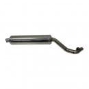 Sportauspuff Schalldmpfer Endtopf exhaust passt an Suzuki Dr 650 1995 silber