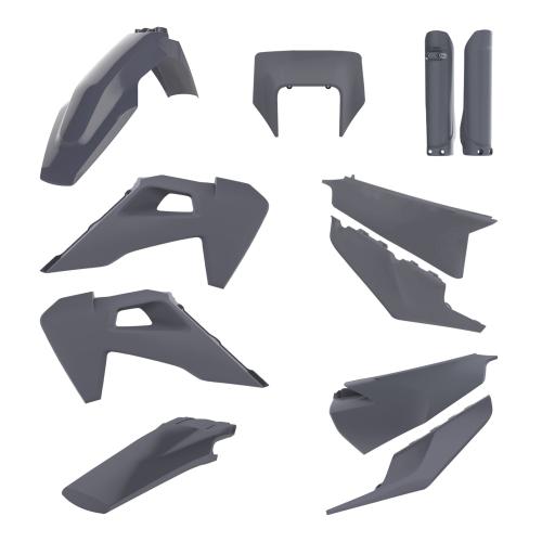 Verkleidungssatz Plastiksatz plastic kit passt an Husqvarna Fe Te i 250 20-23 grau