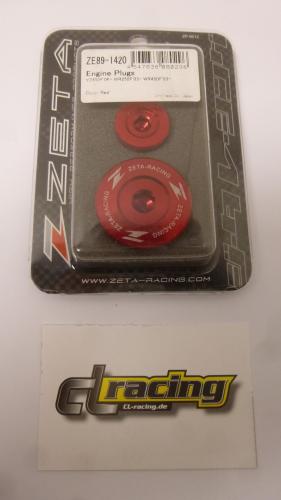 Verschlussschrauben Motor engine plugs passt an Yamaha Wrf 250 450 2003 Yzf rot