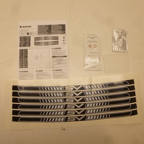 Felgenaufkleber Dekor sticker passt an Suzuki Sv 650 16-18 990D0-18K03-PAD
