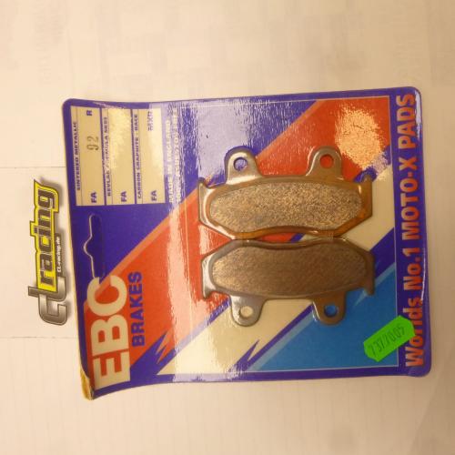 Bremsbelge FA92 R brake pads passt an Honda Cr 125 84-86 Fxl 600 Fcr Fxr 500