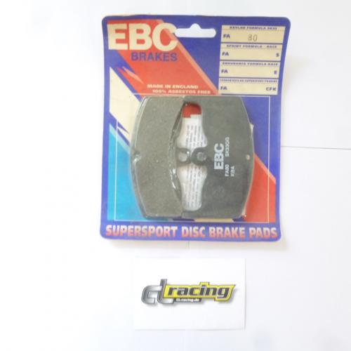 Bremsbelge FA80 Bremse brake pads passt an Honda Cbx 550 F F2 Supersport 82-84