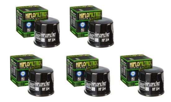 5x Hiflo HF204 lfilter oilfilter passt an Honda Cb 500 Fa 13-24 En 500 Er Fjr