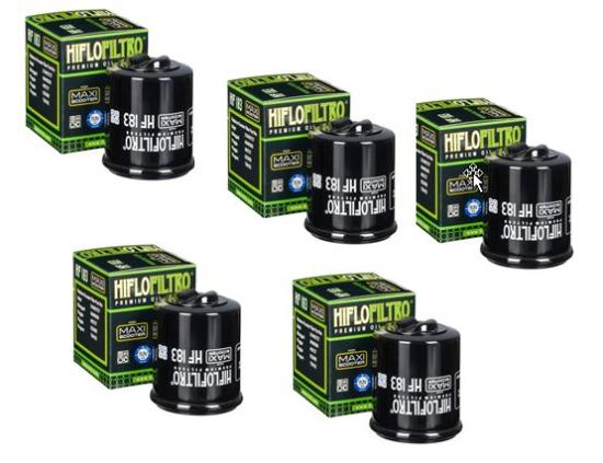 5x Hiflo HF183 lfilter oilfilter passt an Vespa passt an Aprilia Arrecife Sonar
