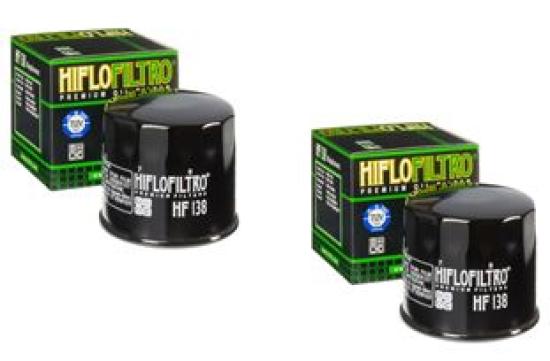 2x Hiflo HF138 lfilter oilfilter passt an Suzuki Gsf passt an Aprilia Rsv Klv