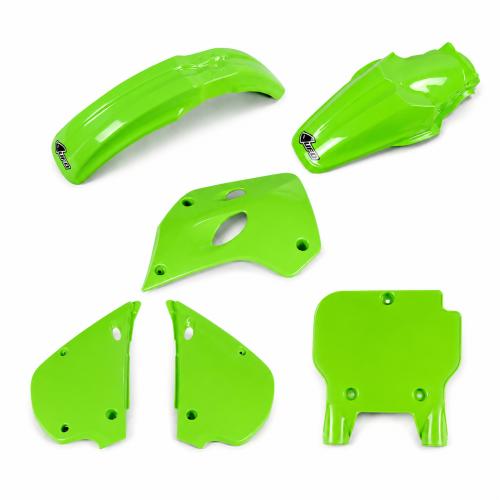 Verkleidungssatz Plastiksatz plastic kit passt an Kawasaki Kx 80 91-97 gr�n