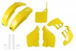 Verkleidungssatz Plastiksatz plastic kit passt an Suzuki Rm 125 250 89-91 gelb-w