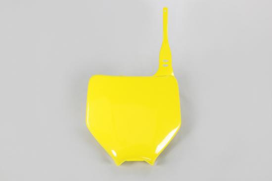 Startnummerntafel number plate cover passt an Suzuki Rmz 250 04-06 gelb