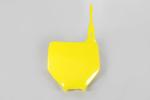 Startnummerntafel number plate cover passt an Suzuki Rmz 250 04-06 gelb