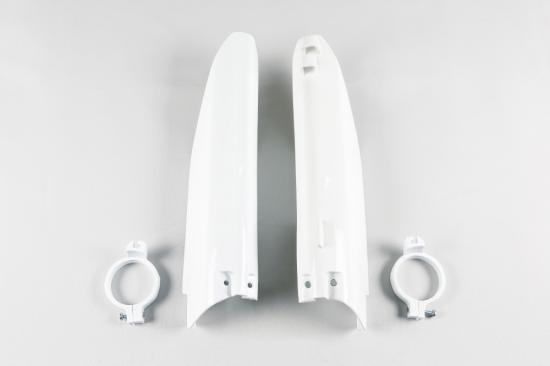 Gabelschutz Gabelprotektoren fork guards passt an Suzuki Rm 125 250 99-03 wei