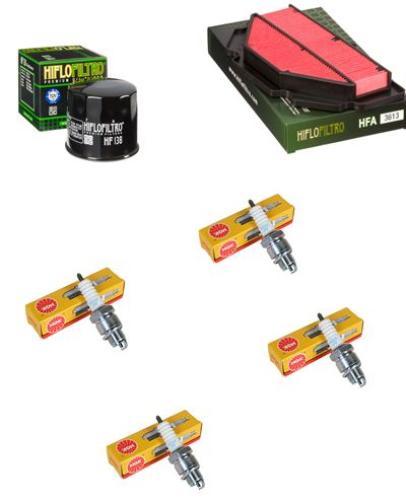Wartungssatz �lfilterset Z�ndkerzen spark splug passt an Suzuki Gsr 600 06-11