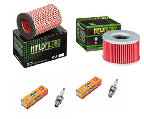 Wartungssatz �lfilterset Z�ndkerze spark splug passt an Honda Cx 500 C E 77-86