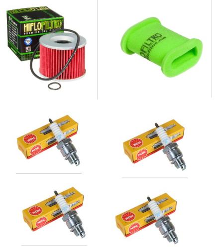 Wartungssatz �lfilterset Z�ndkerzen spark splug passt an Kawasaki Gpx 600 88-99