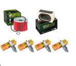 Wartungssatz �lfilterset Z�ndkerzen passt an Kawasaki Zr 550 Zephyr 91-99